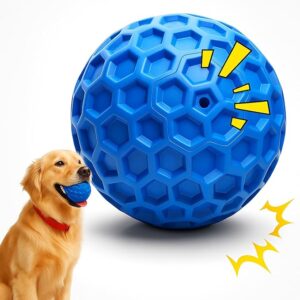 squeaky dog balls for aggressive chewers, interactive dog toys to keep them busy, rubber dog chew toy